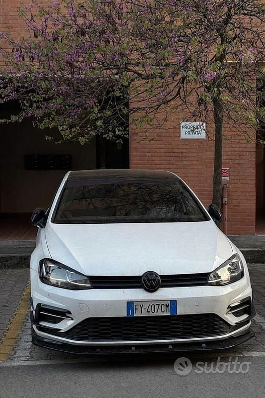 Usata VW Golf VII R-line 150 CV (110 kW) 2019 Bianco Berlina