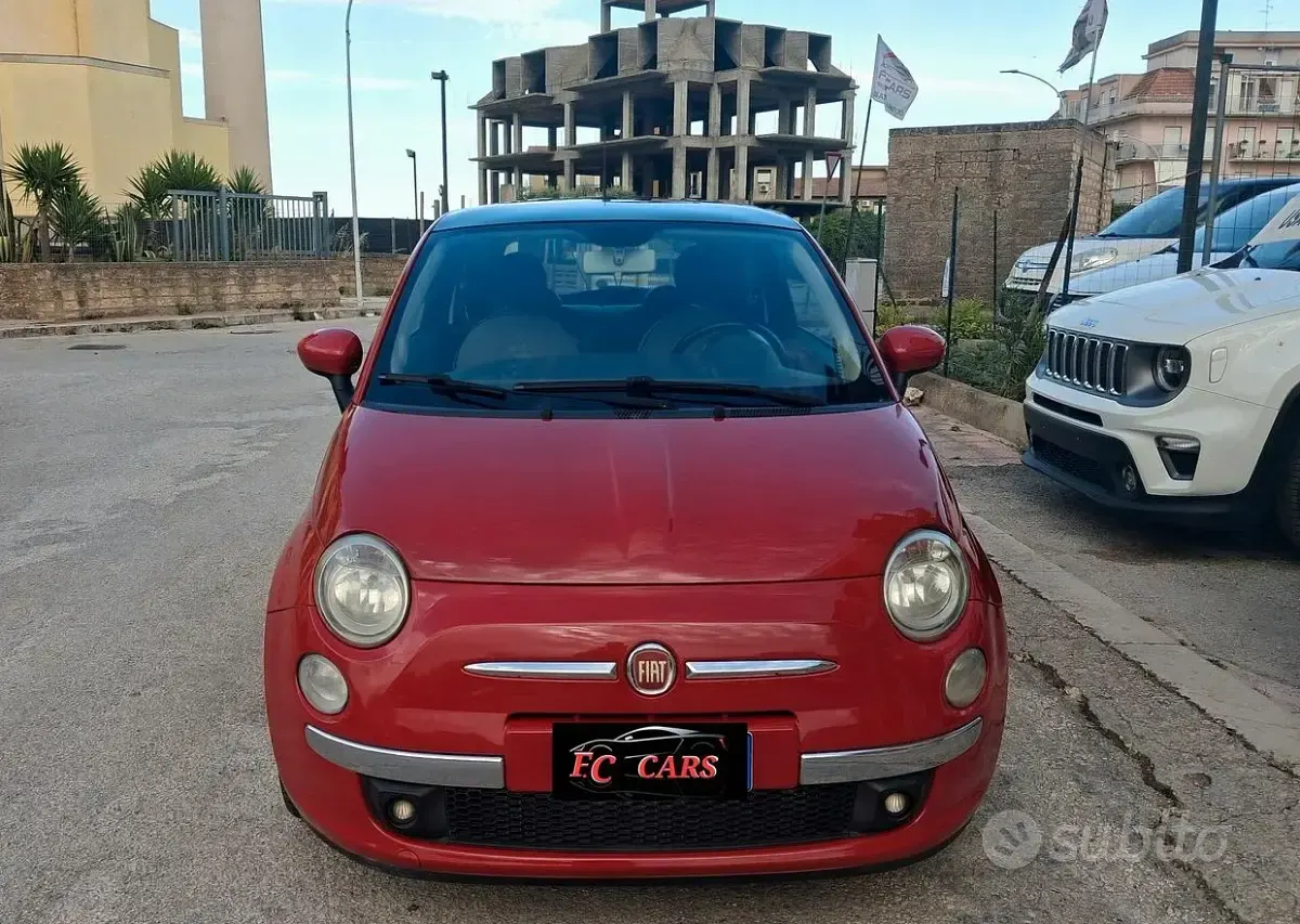 Usata Fiat 500 Lounge 75 CV (55 kW) 2008 Rosso Berlina