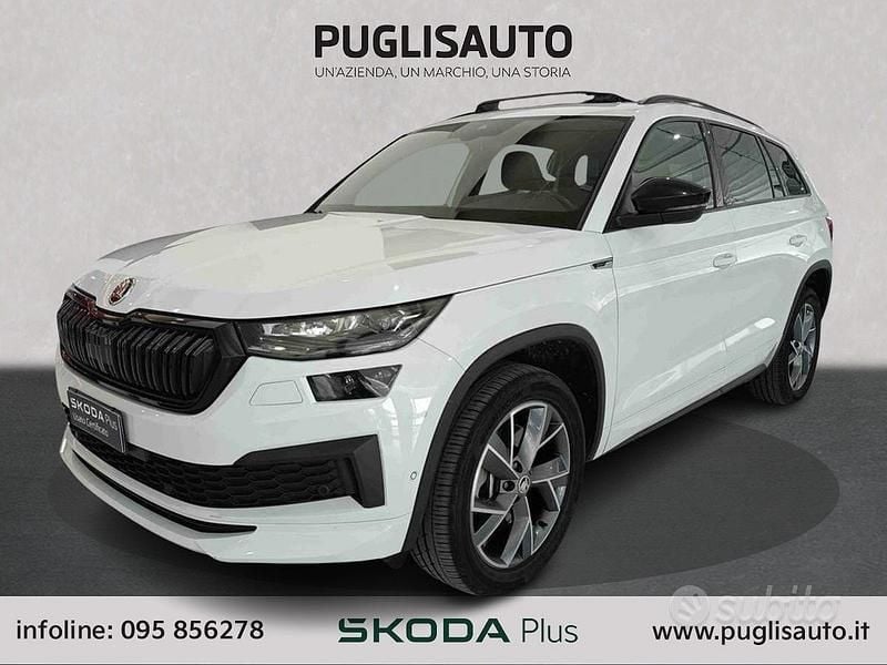 Occasion Skoda Kodiaq SportLine 150 ch (110 kW) 2024 Blanc SUV