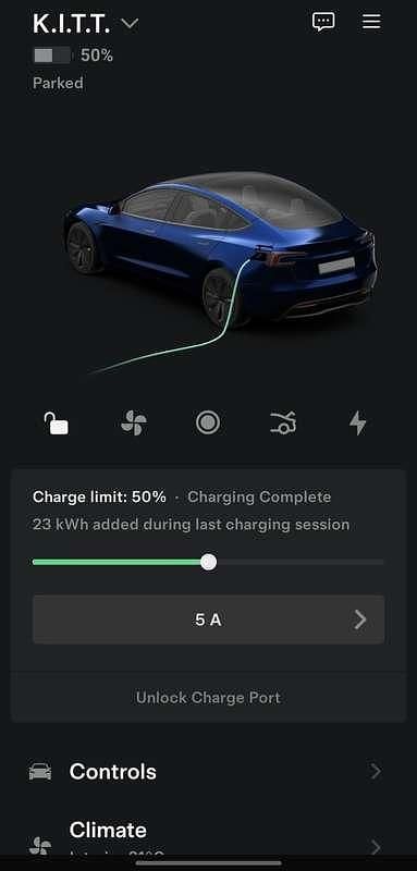 Usata Tesla Model 3 Long Range AWD 258 kW (351 CV) 2024 Blu/azzurro Berlina