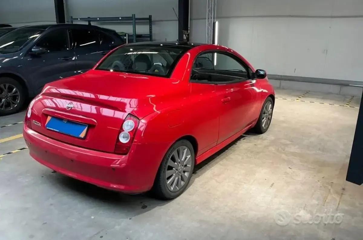 Usata Nissan Micra C+C 88 CV (64 kW) 2007 Rosso Cabrio