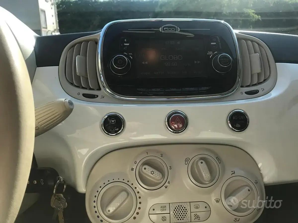 Usata Fiat 500 95 CV (69 kW) 2016 Bianco Berlina