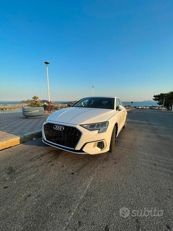 Usata Audi A3 Advanced 150 CV (110 kW) 2022 Bianco Berlina