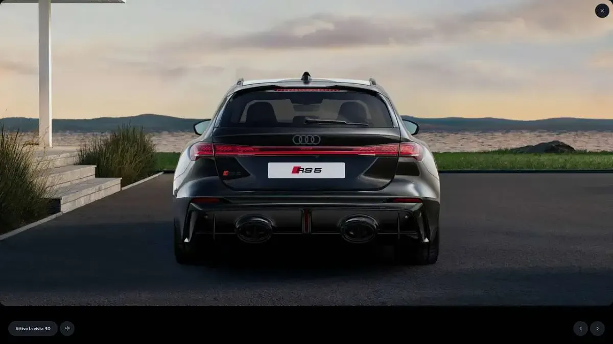 Nuova Audi RS5 Performance 639 CV (469 kW) 2026 Nero mythos met. Station wagon
