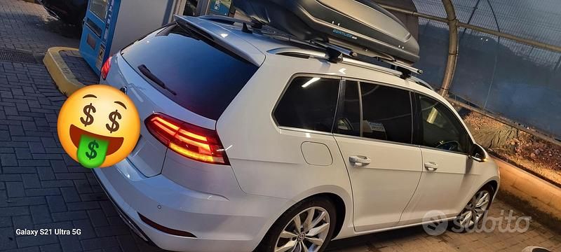 Usata VW Golf VII 150 CV (110 kW) 2018 Bianco Station wagon