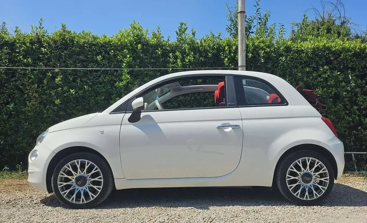 Usata Fiat 500C Pop 105 CV (77 kW) 2016 Bianco Cabrio