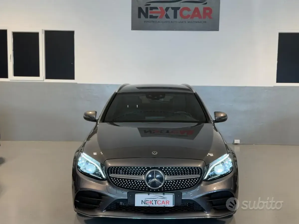 Usata Mercedes C220 AMG line 194 CV (142 kW) 2021 Grigio Station wagon