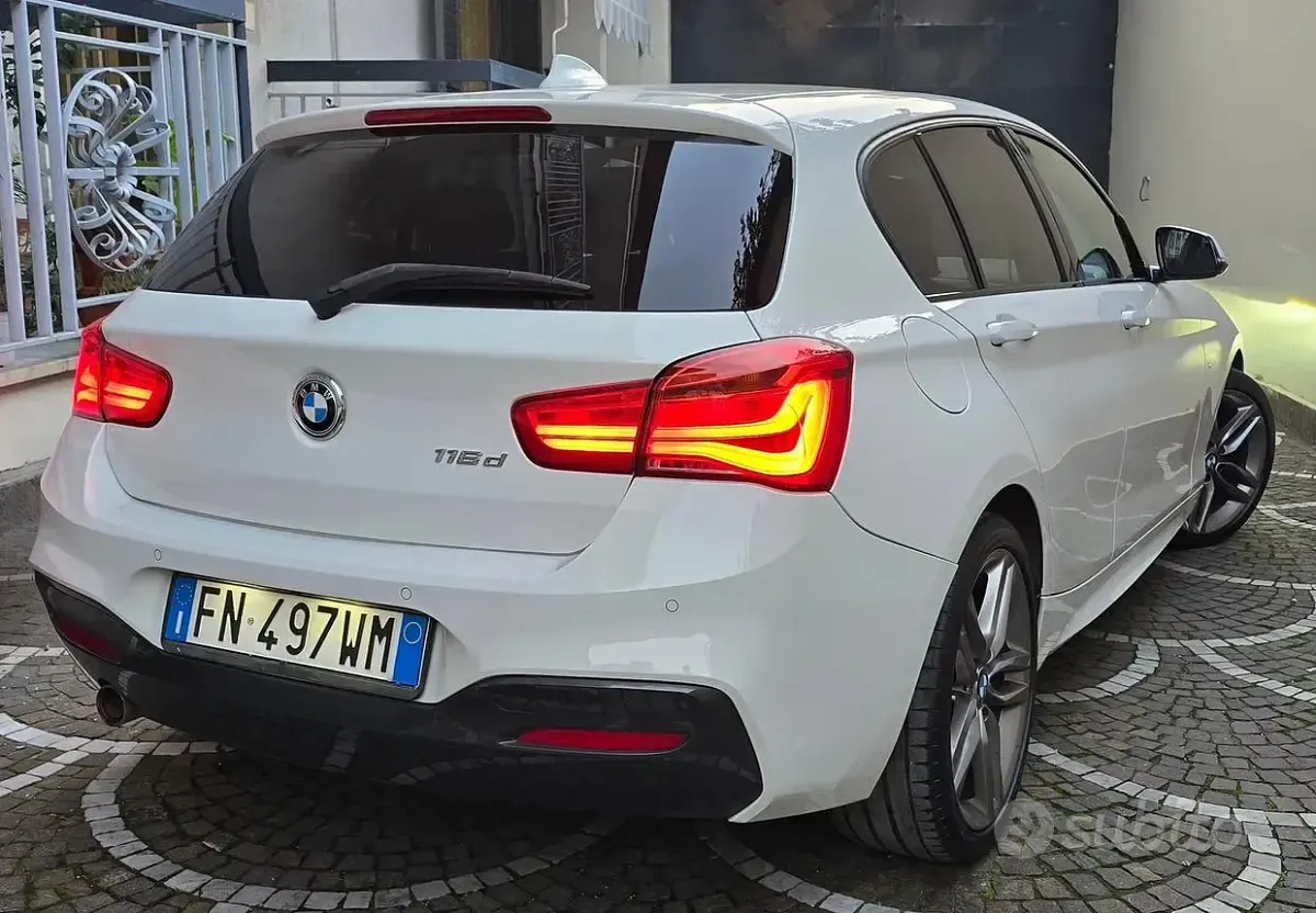 Usata BMW 116 M Sport 116 CV (85 kW) 2018 Bianco Utilitaria