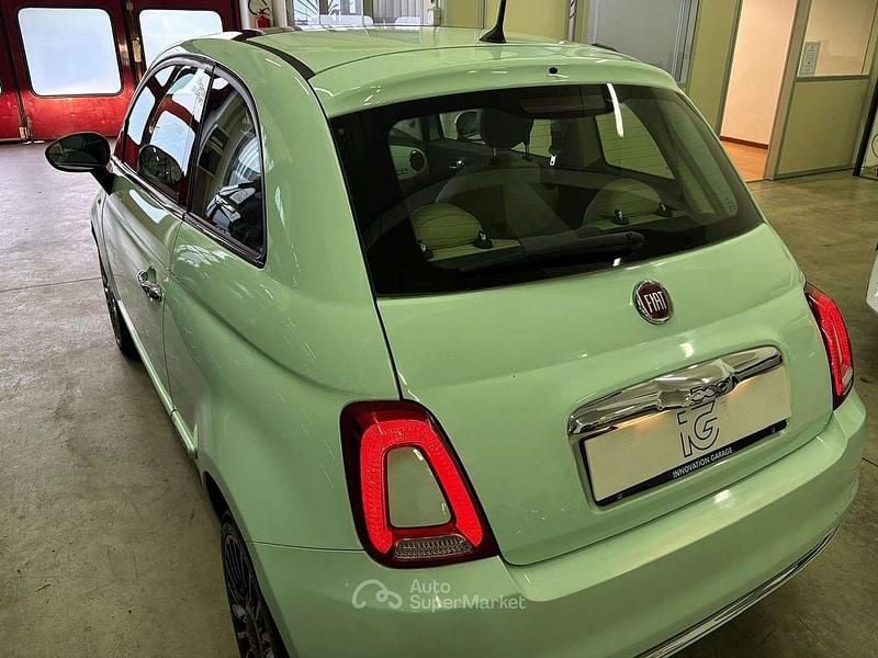 Usata Fiat 500 Lounge 69 CV (50 kW) 2016 Verde latte e menta Utilitaria