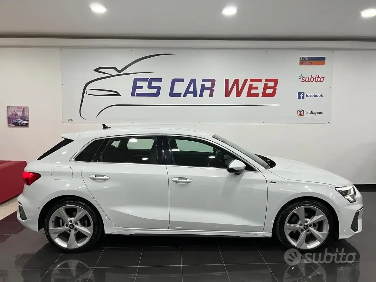 Usata Audi A3 S-Line 150 CV (110 kW) 2022 Bianco Berlina