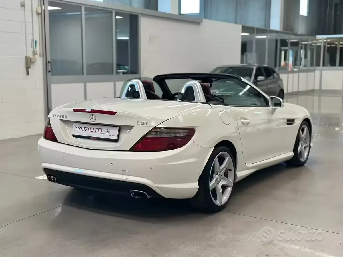 Brugt Mercedes SLK250 Premium 204 HK (150 kW) 2012 Hvid Cabriolet