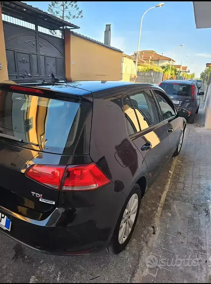 Usata VW Golf VII 105 CV (77 kW) 2018 Nero Berlina