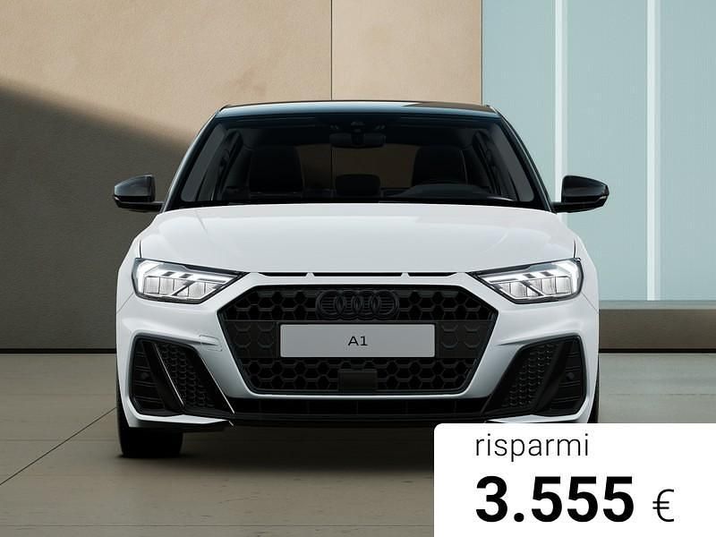 Nuova Audi A1 Sportback Comfort 116 CV (85 kW) 2025 Bianco ghiacciaio metallizzato nero mito Utilitaria