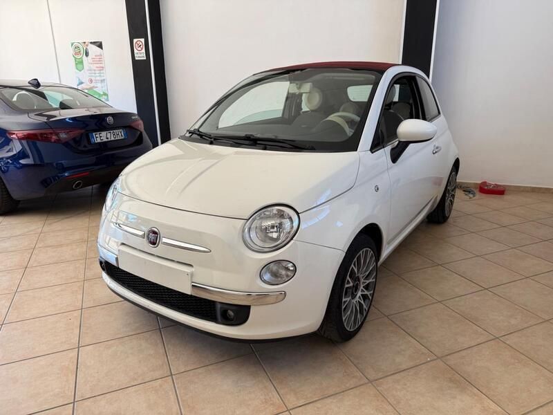 Bianco Usata 2013 Fiat 500C Lounge Cabrio | 7000 € (Buon prezzo) - Immagine 1/4