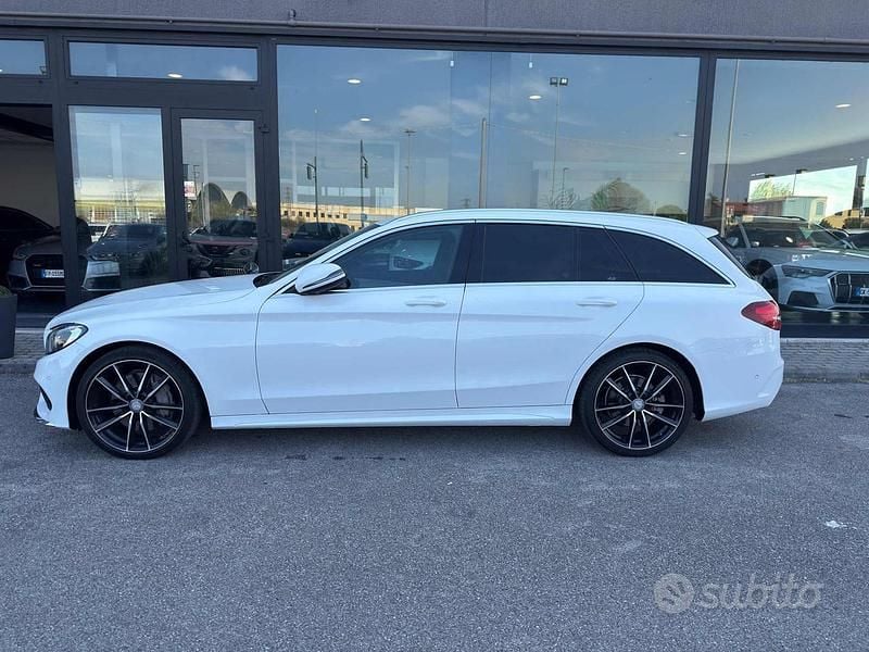 Usata Mercedes C250 Premium 204 CV (150 kW) 2016 Bianco Station wagon