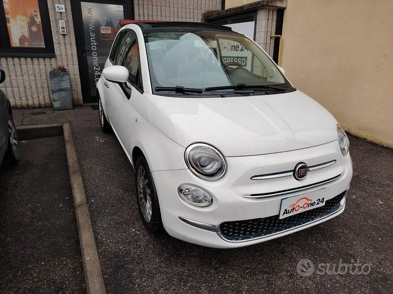 Usata Fiat 500C Lounge 69 CV (50 kW) 2016 Bianco gelato metallizzato Cabrio