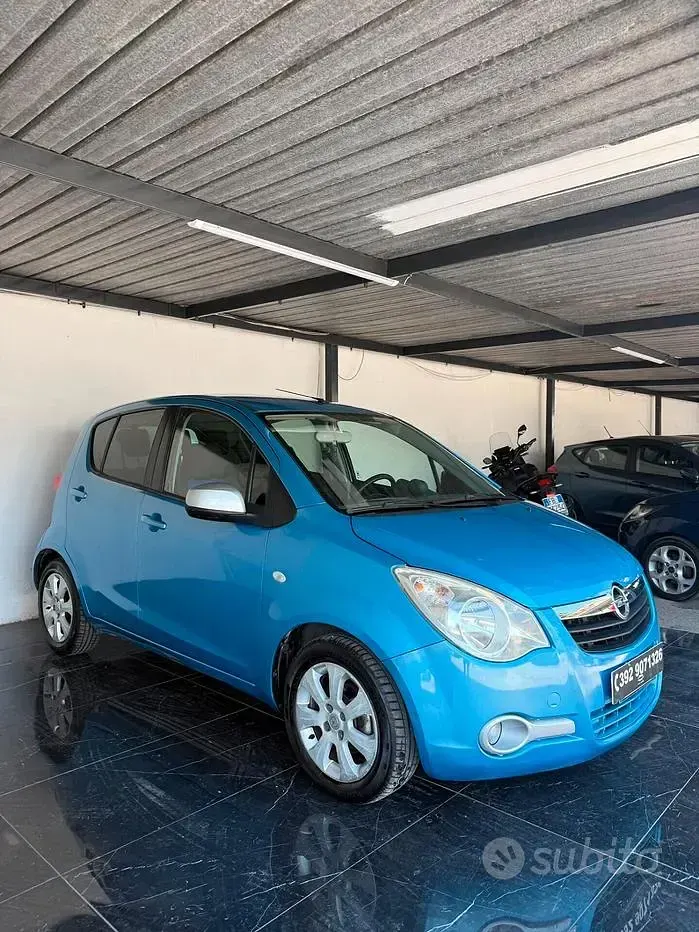 Usata Opel Agila Enjoy 65 CV (47 kW) 2010 Blu Utilitaria
