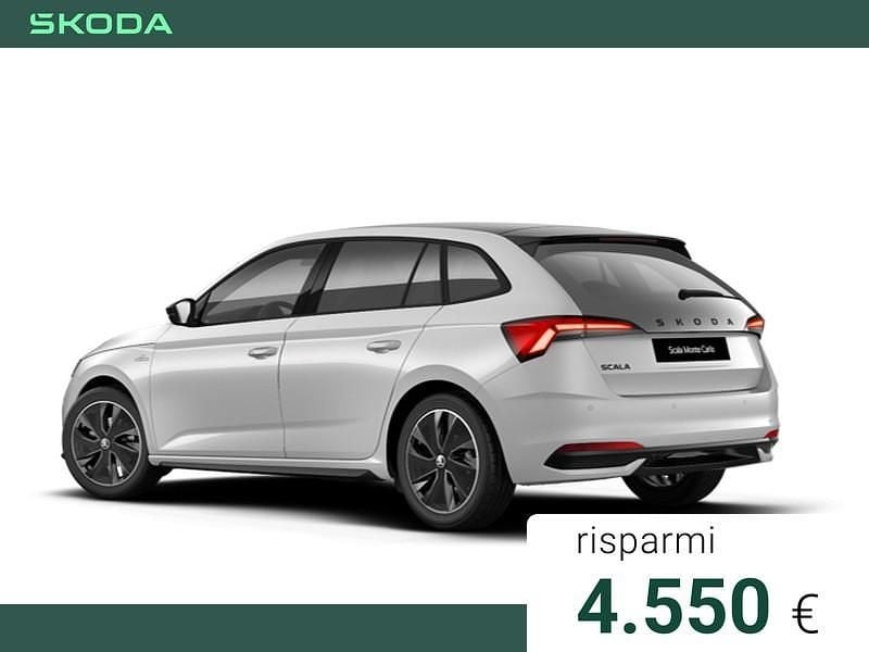 Nuova Skoda Scala Monte Carlo 150 CV (110 kW) 2026 Bianco luna metallizzato Utilitaria