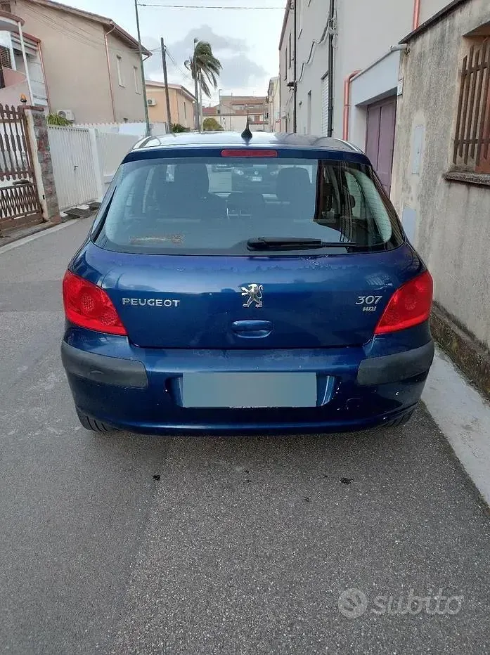 Usata Peugeot 307 90 CV (66 kW) 2007 Blu Berlina
