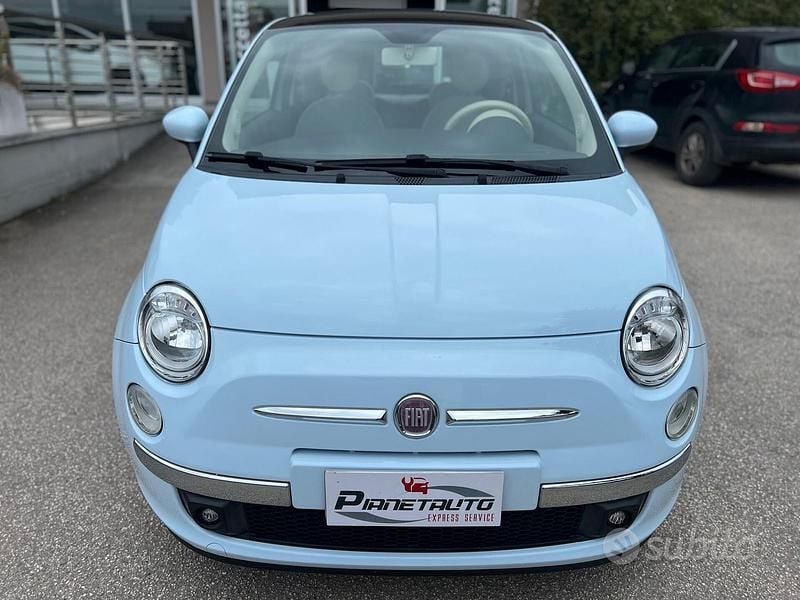 Usata Fiat 500 Lounge 69 CV (50 kW) 2009 Blu Cabrio