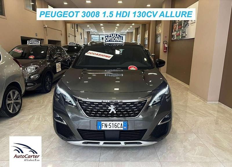 Usata Peugeot 3008 GT-line 131 CV (96 kW) 2018 Grigio SUV