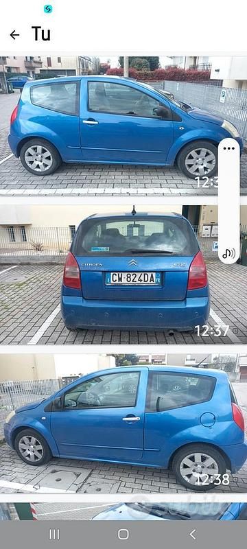 Usata Citroën C2 70 CV (51 kW) 2005 Blu Utilitaria