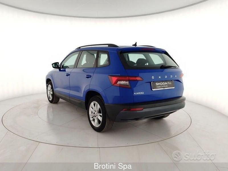Usata Skoda Karoq Executive 110 CV (80 kW) 2022 Blu SUV