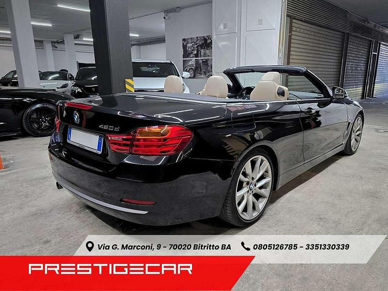 Usata BMW 420 184 CV (135 kW) 2014 Nero Cabrio