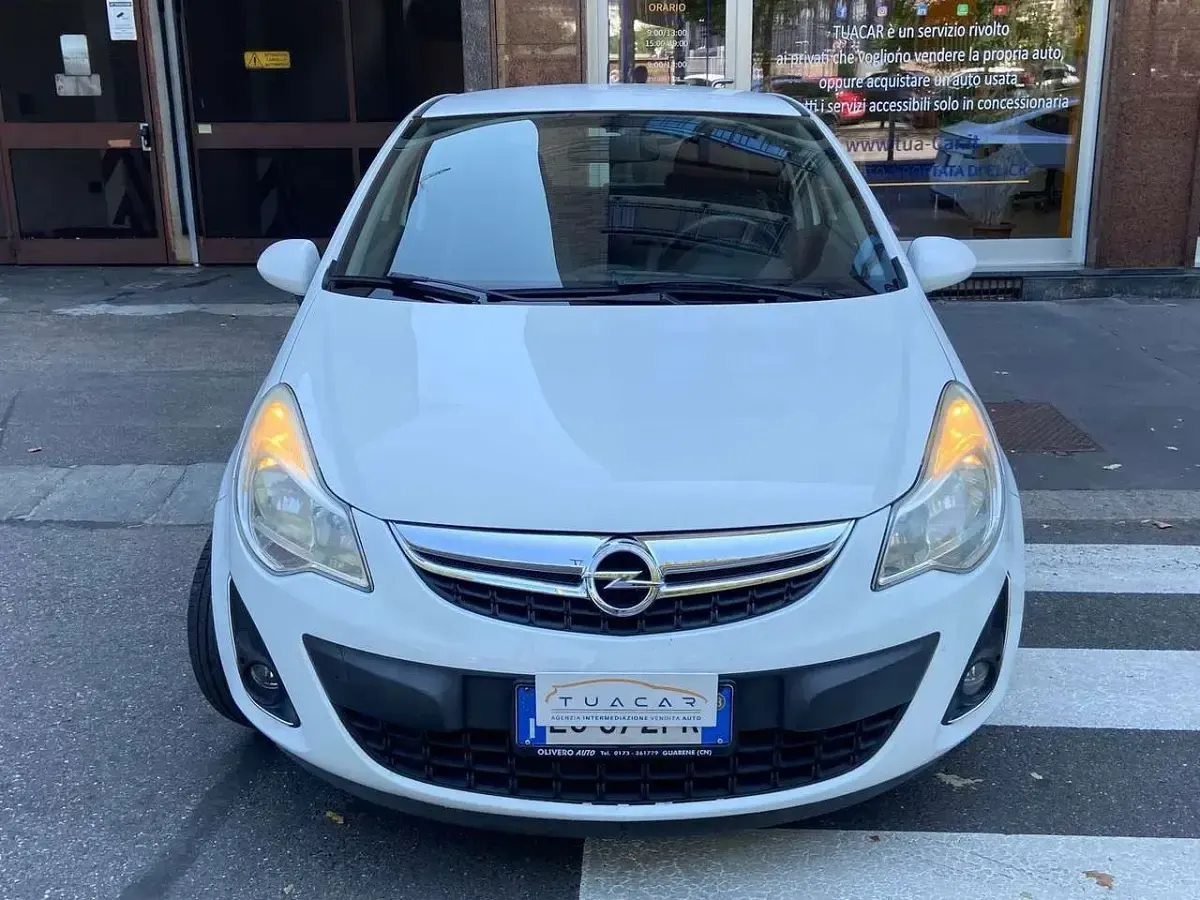 Usata Opel Corsa Eco 86 CV (63 kW) 2013 Bianco Utilitaria