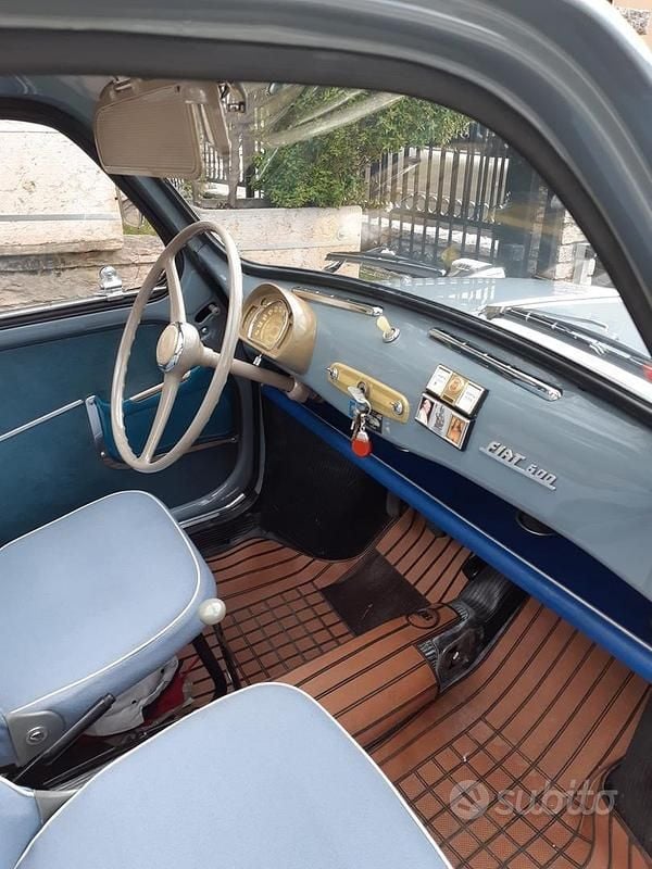 Usata Fiat 600 1950 Grigio Cabrio