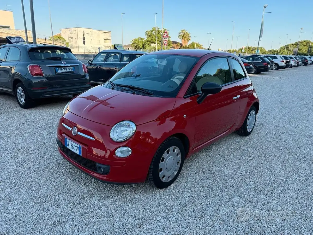 Usata Fiat 500 Pop 75 CV (55 kW) 2010 Rosso Berlina