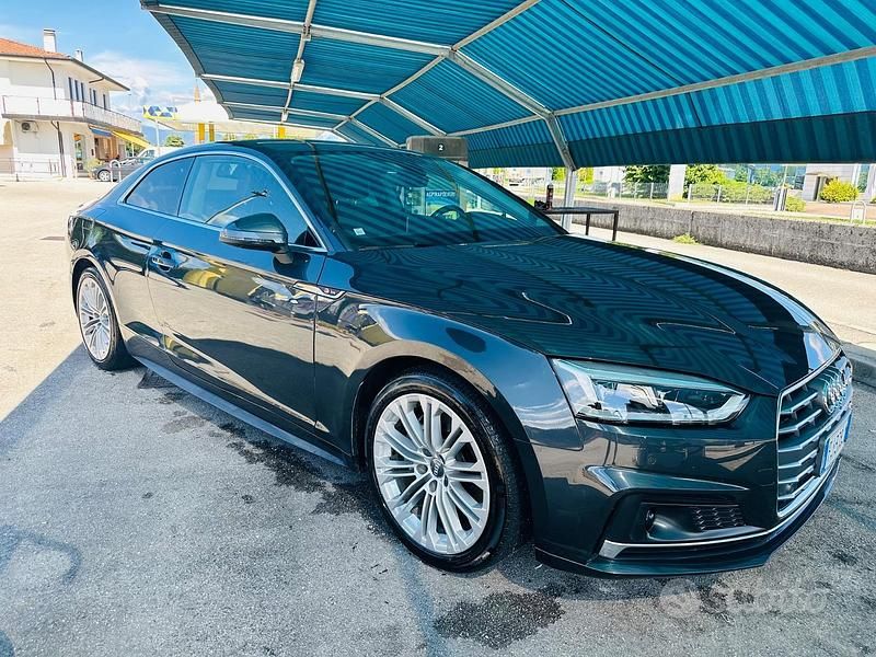 Usata Audi A5 S-Line 190 CV (139 kW) 2017 Blu Coupé