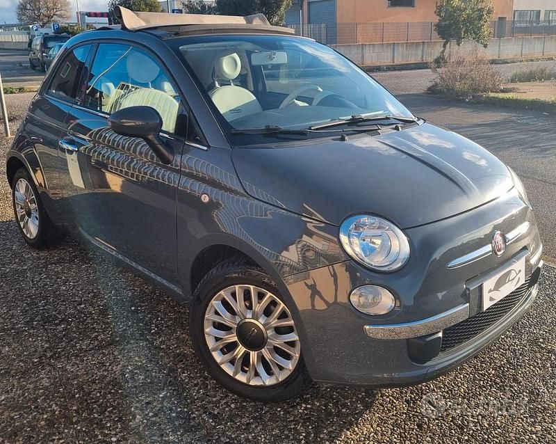 Usata Fiat 500C 69 CV (50 kW) 2014 Grigio Cabrio