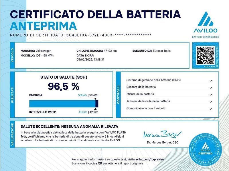 Usata VW ID.3 Pro Performance 69 kW (95 CV) 2023 Manganese grey metallizzato ne Utilitaria