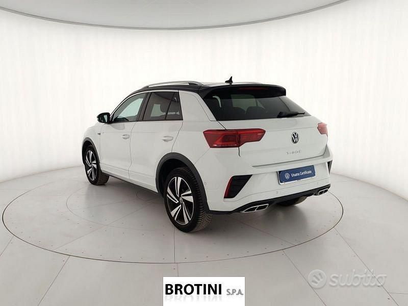 Usata VW T-Roc R-line 150 CV (110 kW) 2023 Bianco SUV