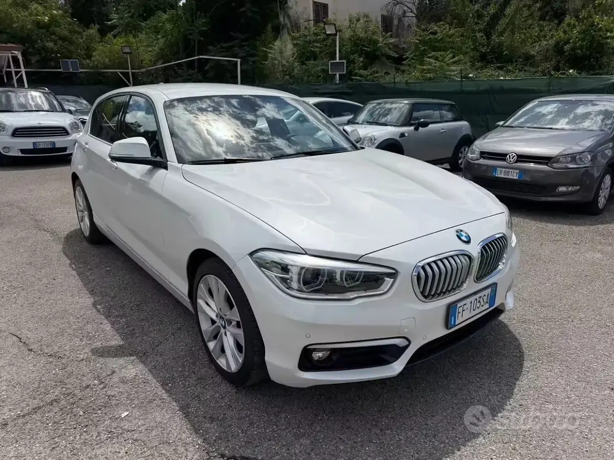 Usata BMW 114 Sport Line 95 CV (69 kW) 2016 Bianco Utilitaria