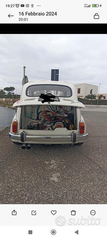 Usata Fiat 600D 1960 Bianco Coupé