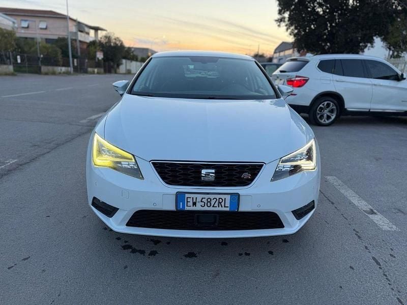 Usata Seat Leon Business 110 CV (80 kW) 2015 Bianco Berlina
