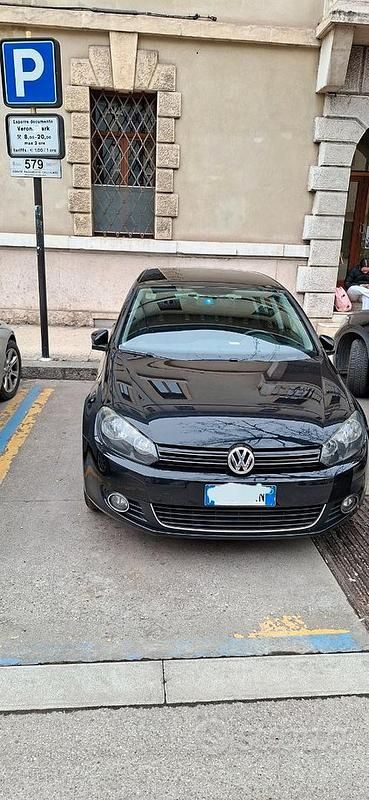 Usata VW Golf VI Highline 110 CV (80 kW) 2009 Nero Utilitaria