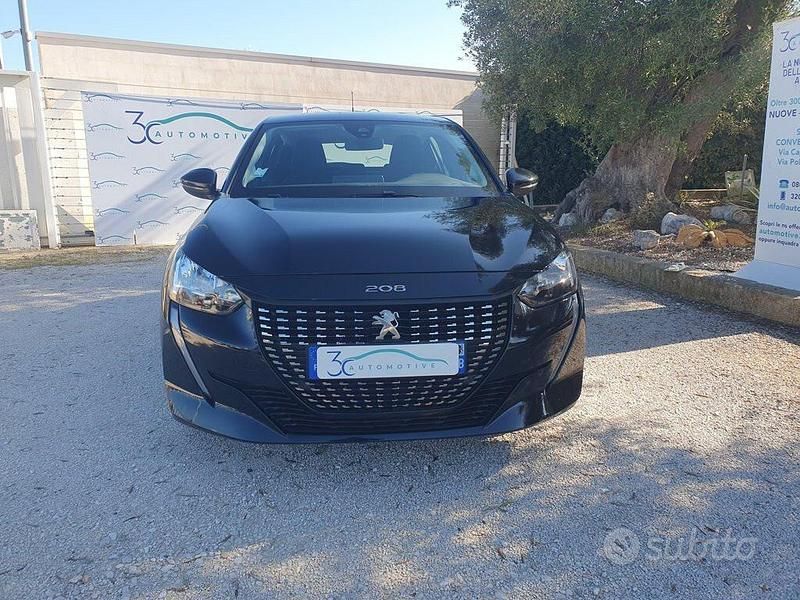 Usata Peugeot 208 Active 75 CV (55 kW) 2023 Nero Utilitaria