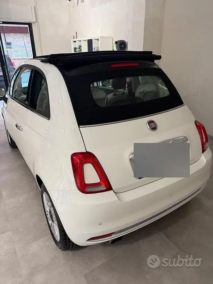 Usata Fiat 500C 105 CV (77 kW) 2016 Bianco Cabrio