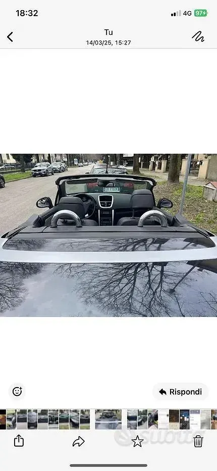 Usata Peugeot 207 CC 156 CV (114 kW) 2010 Nero Cabrio