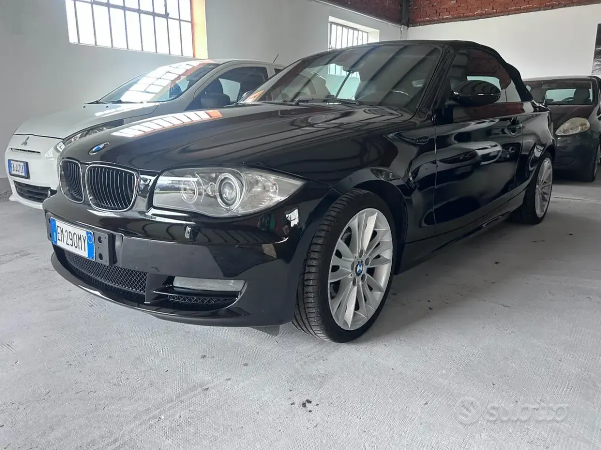 Usata BMW 120 Cabriolet 177 CV (130 kW) 2012 Nero Cabrio