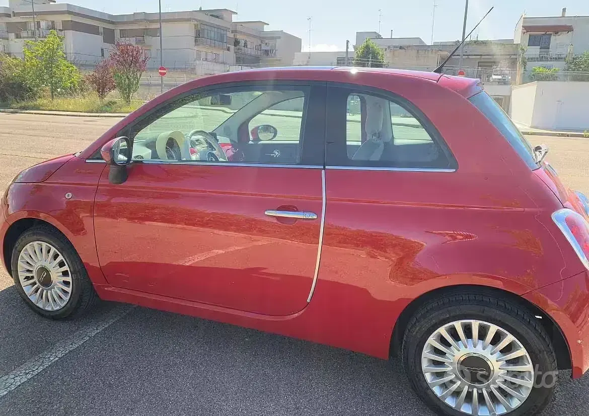 Usata Fiat 500 69 CV (50 kW) 2011 Rosso Berlina