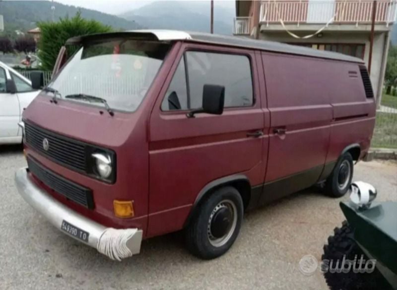 Usata VW T3 1985 Rosso Furgone