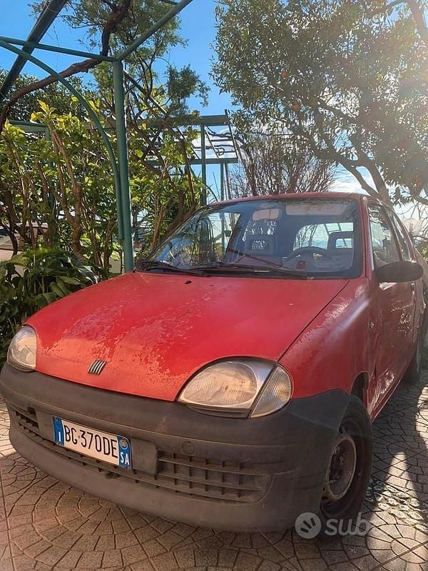 Usata Fiat Seicento 1998 Rosso Utilitaria