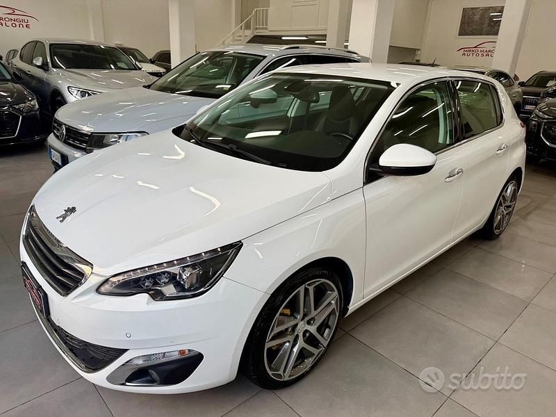 Usata Peugeot 308 GT-line 120 CV (88 kW) 2016 Bianco Berlina