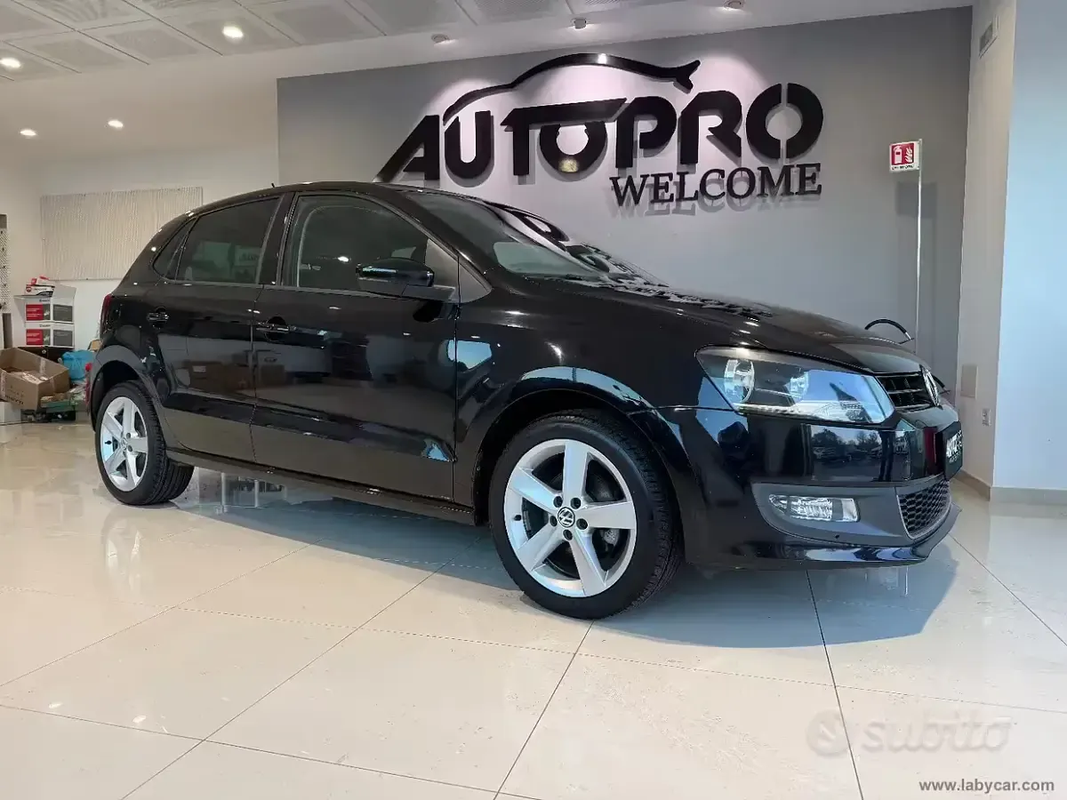 Usata VW Polo Highline 82 CV (60 kW) 2013 Nero Utilitaria