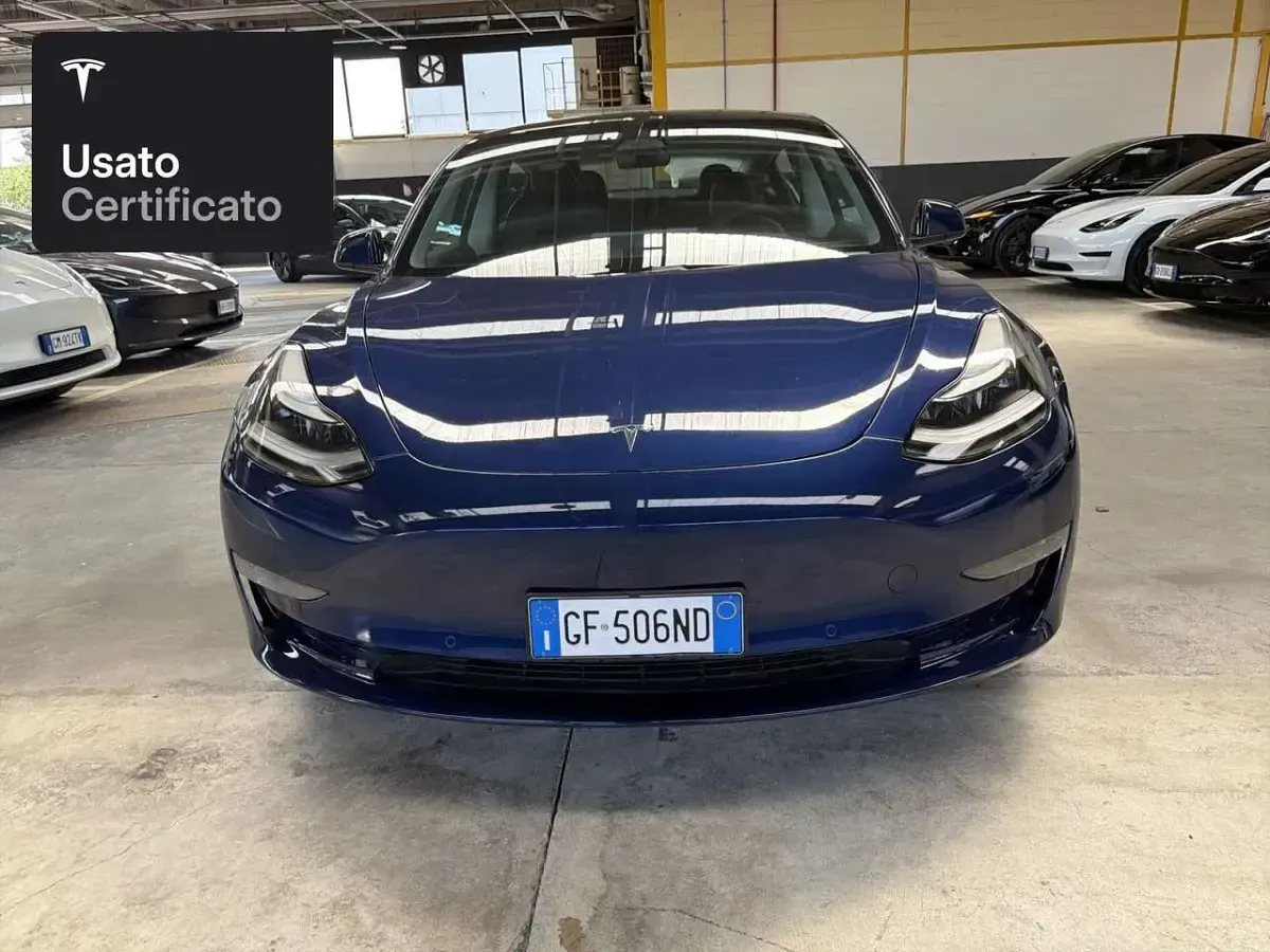Usata Tesla Model 3 Long Range AWD 324 kW (441 CV) 2021 Deep blue metallic Berlina