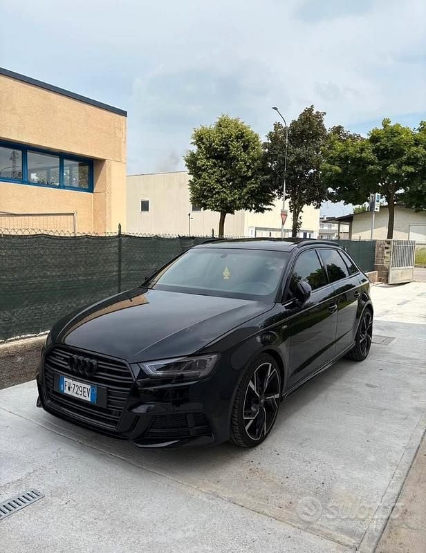 Usata Audi A3 S-Line 184 CV (135 kW) 2019 Nero Berlina